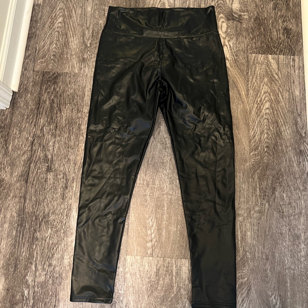 Sleek Black Satin Pants
